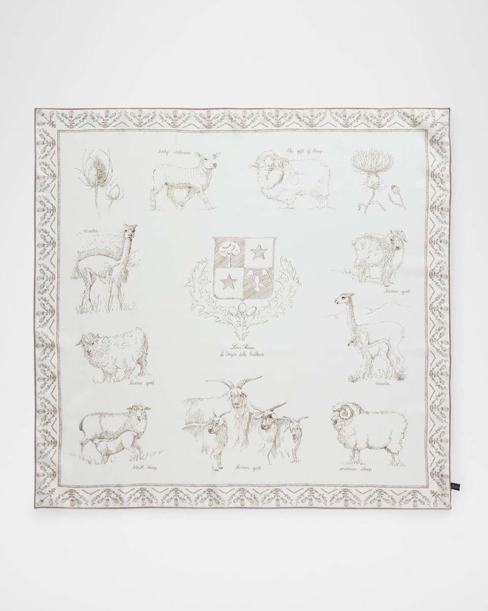 Le Origini Delle Eccellenze Silk Scarf